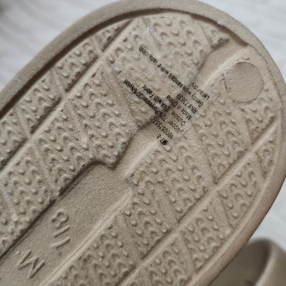 INC International Concepts Metallic Gold Slide Sandals - Picture 5 of 5